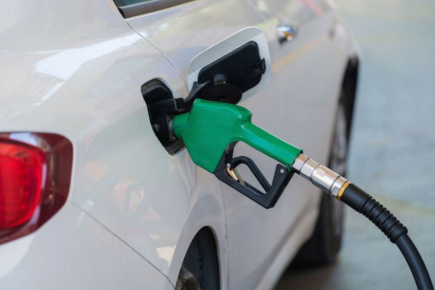 Gas pumped into car